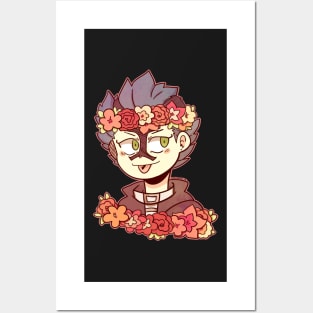 Bickslow Flower Crown sticker Posters and Art